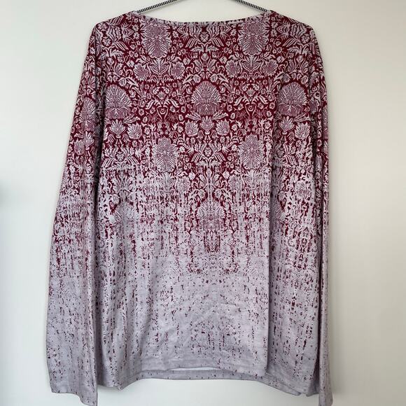 NORACORA Tops - NWT Noracora patterned ombre long sleeve tunic lightweight size XL